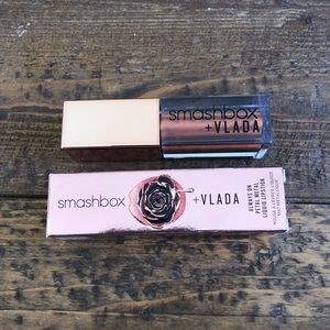 Smashbox + Vlada liquid lipstick in “Desert Rose”